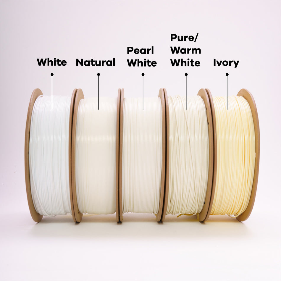 EconoFil™ Standard PLA Filament - Matte White - 1.75mm - 1 KG