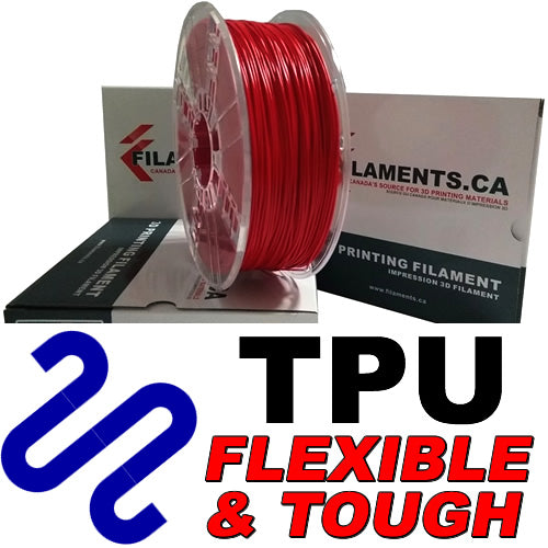 tpu flexible polyurethane 3d printer filament Canada